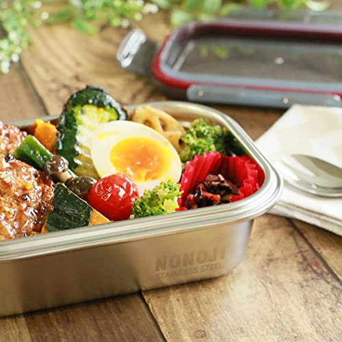 Nonoji Storage Container, Stainless Steel, Microwave Safe, Stainless Steel Magic Container, L 2250ml, Oven, Freezer, Dishwasher Safe, Gray