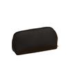 Double-Sided Leather Makeup Bag: Large Capacity, Solid Color, Portable