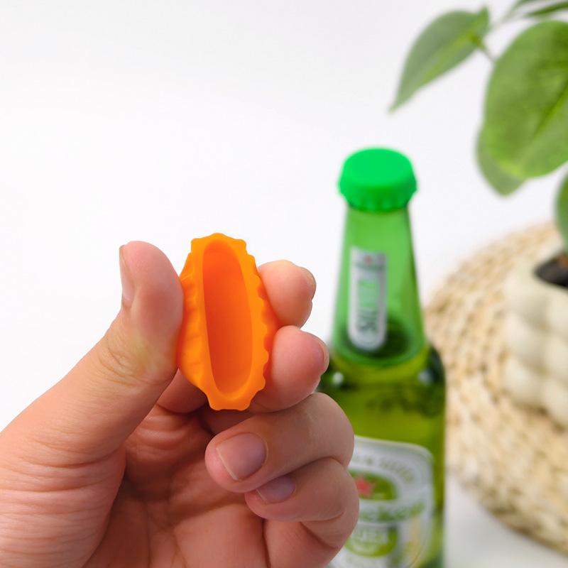 5/10/20Pcs Silicone Beer Bottle Caps Random Color Preservative Cover for Vinegar Soy Sealing Lid Wine Stopper Bar Accessories