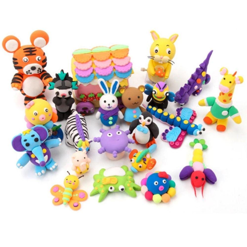 Pomůcky pro sliz Polymerová lehká hlína Měkká plastelína Hračka Playdough Hračka Slimes Ultralehká hlína