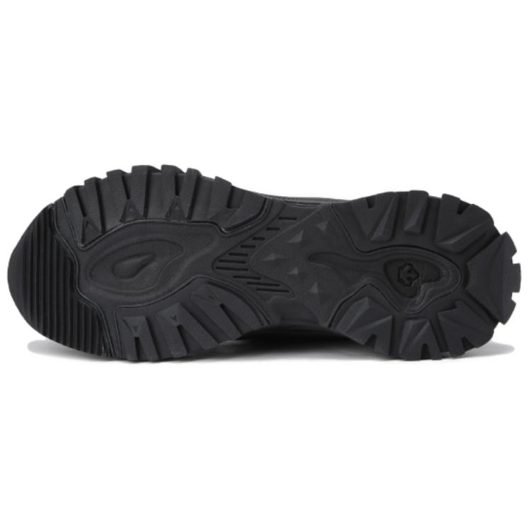 Descente Alpine Fortress Fashion Versatile Non-Slip Low-Top Running Shoes Unisex sneaker Black SP423LCRO1-BLK