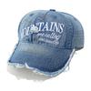 Xiyin Temu European and American sun hat mountain peak letter trend cap women's washed denim baseball cap outdoor