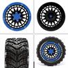 4pcs 90mm Rubber Tires Wheels for MJX 16207/16208 HBX 16889 SCY 16101/16102 Traxxas 1/16 Summit E-Revo ARRMA Mini Kraton