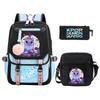 Demon Hunters Peripheral Printing Children's Fashion Backpack Cross-border Large Capacity Primary and Secondary School Student Leisure School Bag Set
