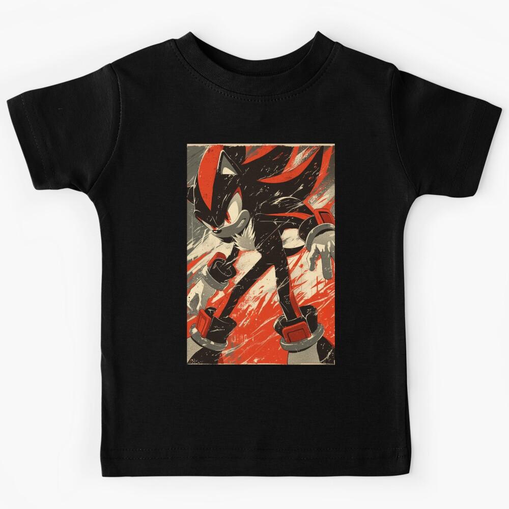 Shadow Distressed Hedgehog Poster Kids T-Shirt 130