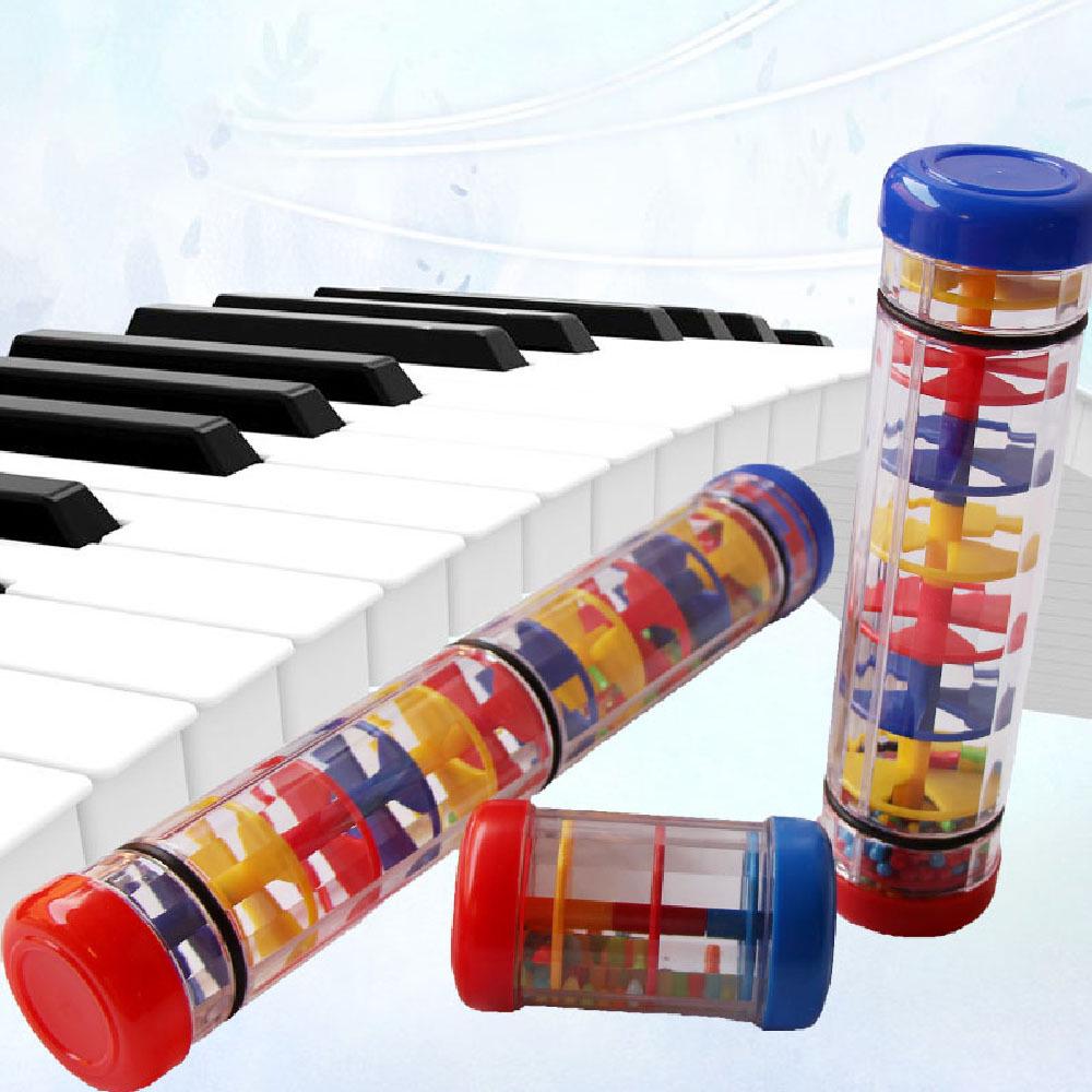 Orff Percussion Instruments: Plastic Rain Stick, Rainbow Stick, Hourglass Maracas for Kindergarten Performances