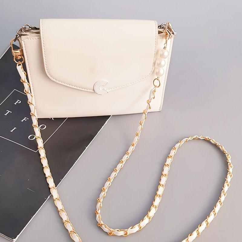 High-end Mobile Phone with Leather Card Holder and Pearl Shoulder Strap