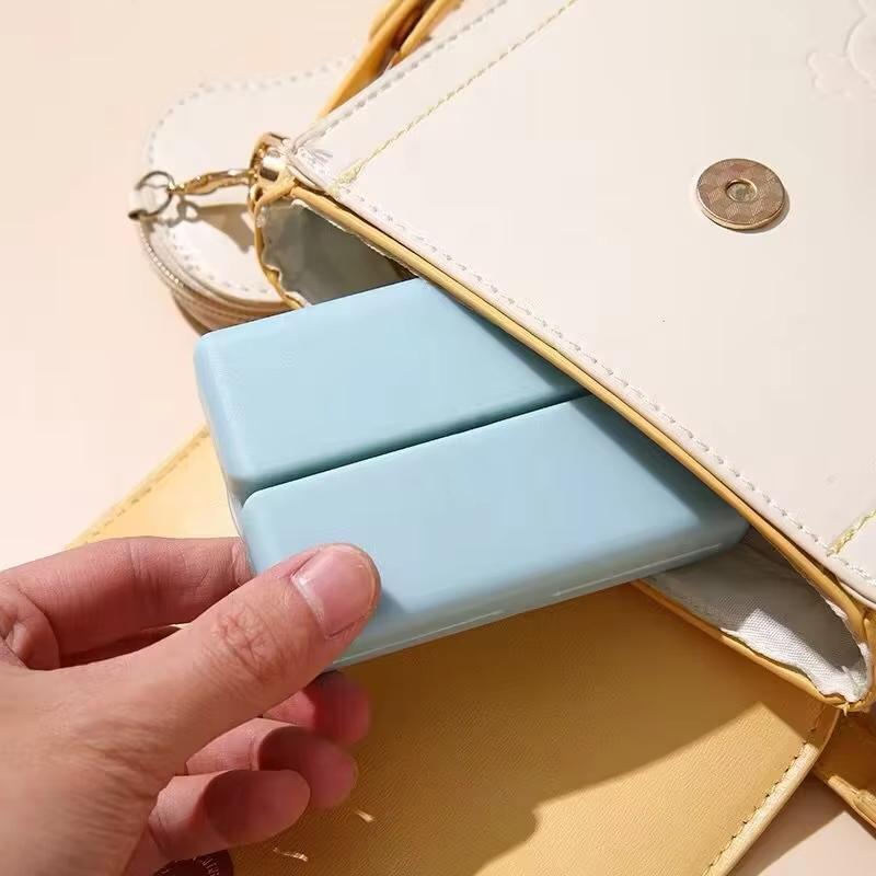 7Compartment Double Layer Magnetic Pill Box Waterproof Dust Proof Moisture Proof Multifunction Travel Pill Organizer For Vitami