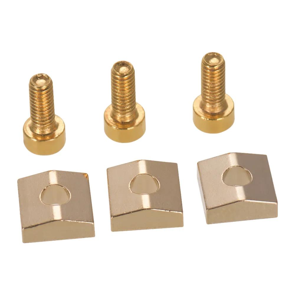Blocca Corde per Ponte Tremolo Chitarra Elettrica, Blocco Dado e Morsetto in Metallo con Viti Esagonali Upgrade Stabilità Accordatura per Sistema Floyd Rose