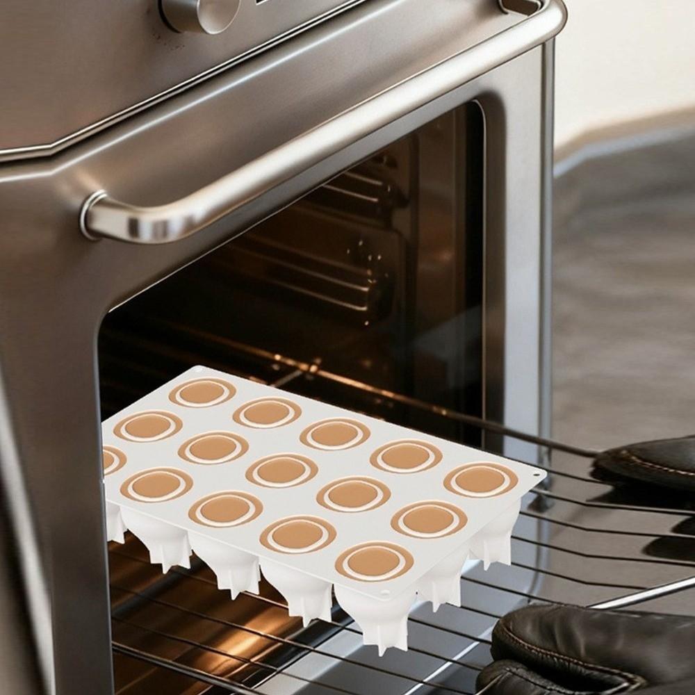 15 Cavity Baking Mousse Cake Molds Heat-Resistant Ice Cube Making Mold Pastry Utensil