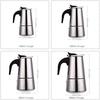 Kkhouse Stainless Steel Coffee Pot Mocha Espresso Latte Percolator Stove Coffee Maker Pot Percolator Drink Tool Cafetiere Latte Stovetop (100ml)
