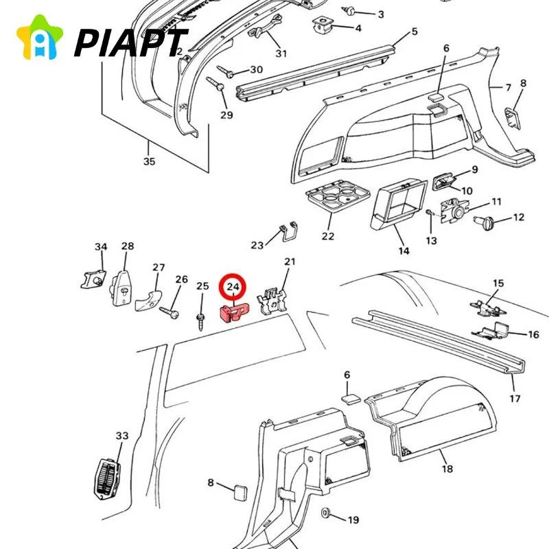 20pcs OE# 20462090 Clip for Decorative Molding, Fits Buick Century, Regal, and Chevrolet.