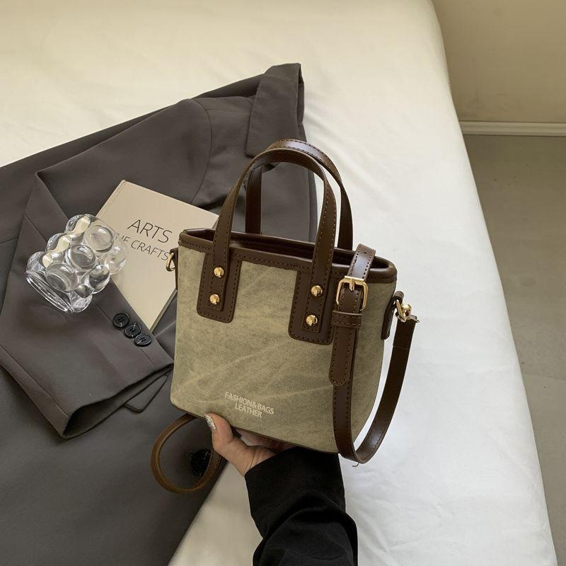 

Customized bags women s new high-end sense retro contrasting color messenger bag autumn and winter Internet celebrity explosion small bag women s sho