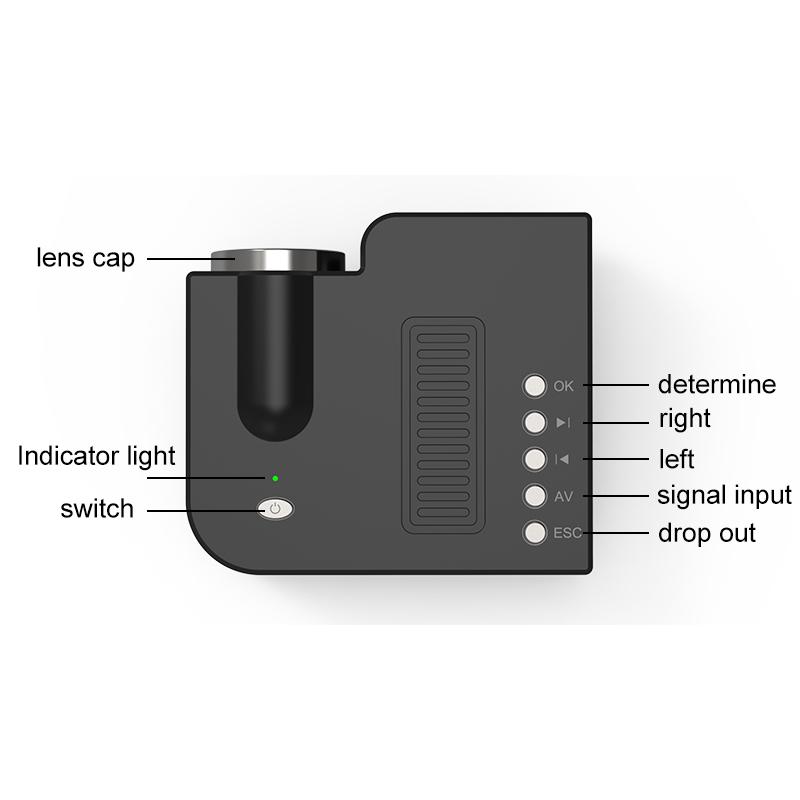 UNIC 28C LED Mini Projector With Remote Portable HD 1080p Full Projector Home Theater Entertainment Projectors USB/SD/AV Input