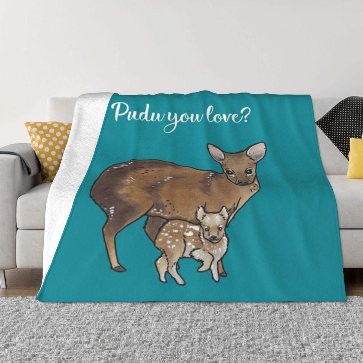 Pudu - Animal Series Personalized Home Decor An Ultra-Soft Micro Fleece Blanket 30x40in