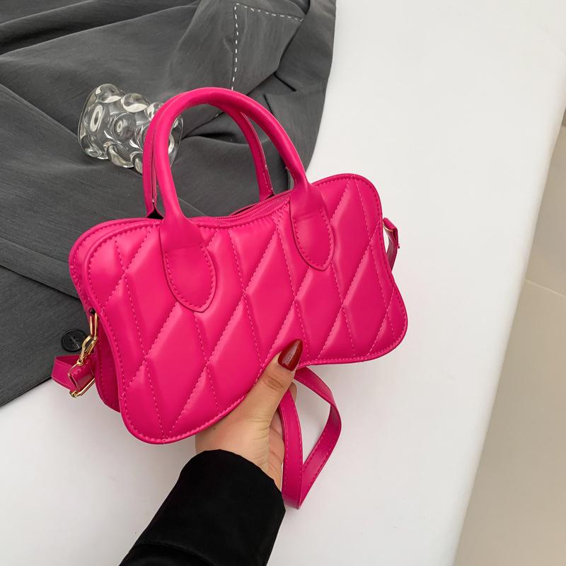 Fashion Solid Color Handbag 2025 Spring New Versatile Ins Messenger Bag Small Square Bag Women