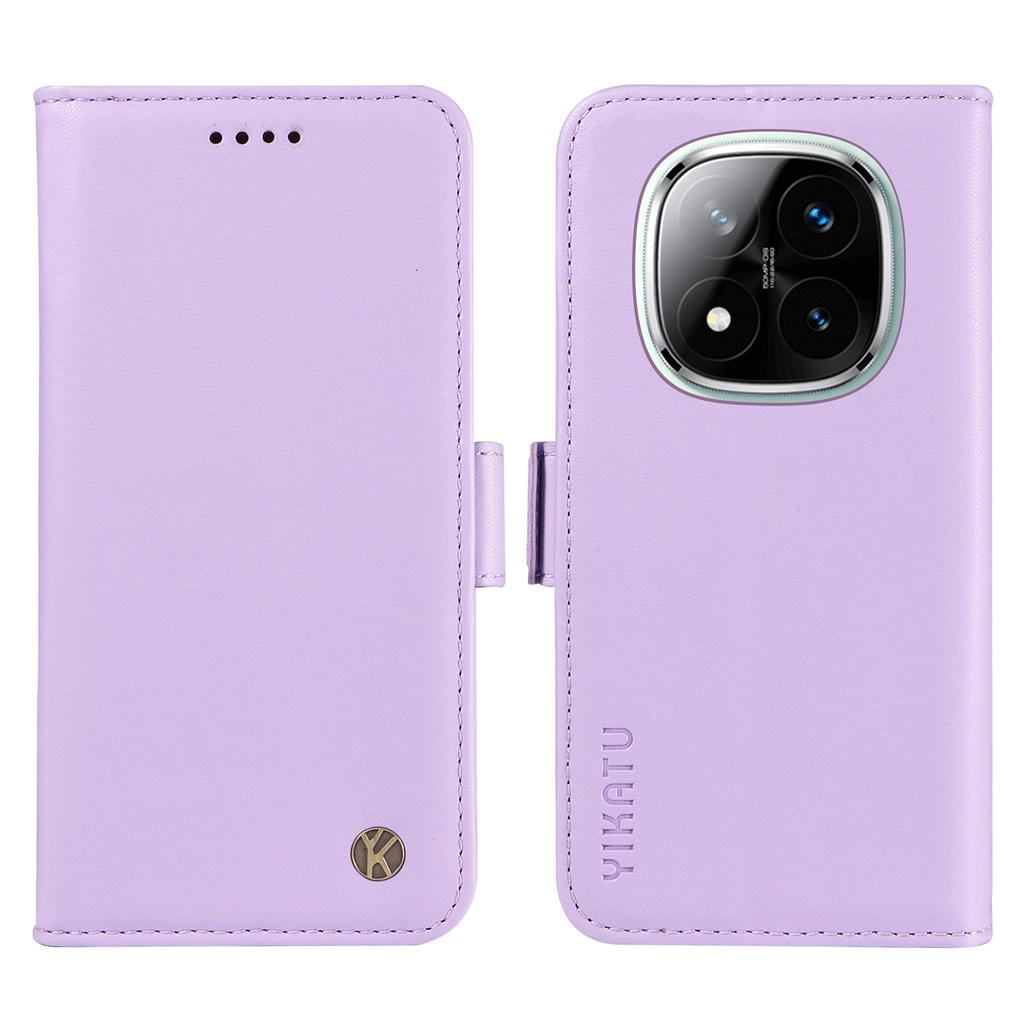 YIKATU YK-003 For Xiaomi Redmi Note 14 Pro+ 5G/Note 14 Pro 5G/Poco X7 5G Case Wallet Stand Leather Phone Cover Side Buckle