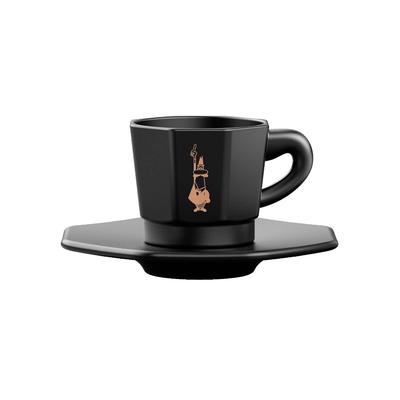 Espresso Fincanı ve Tabağı 4'lü Set Siyah