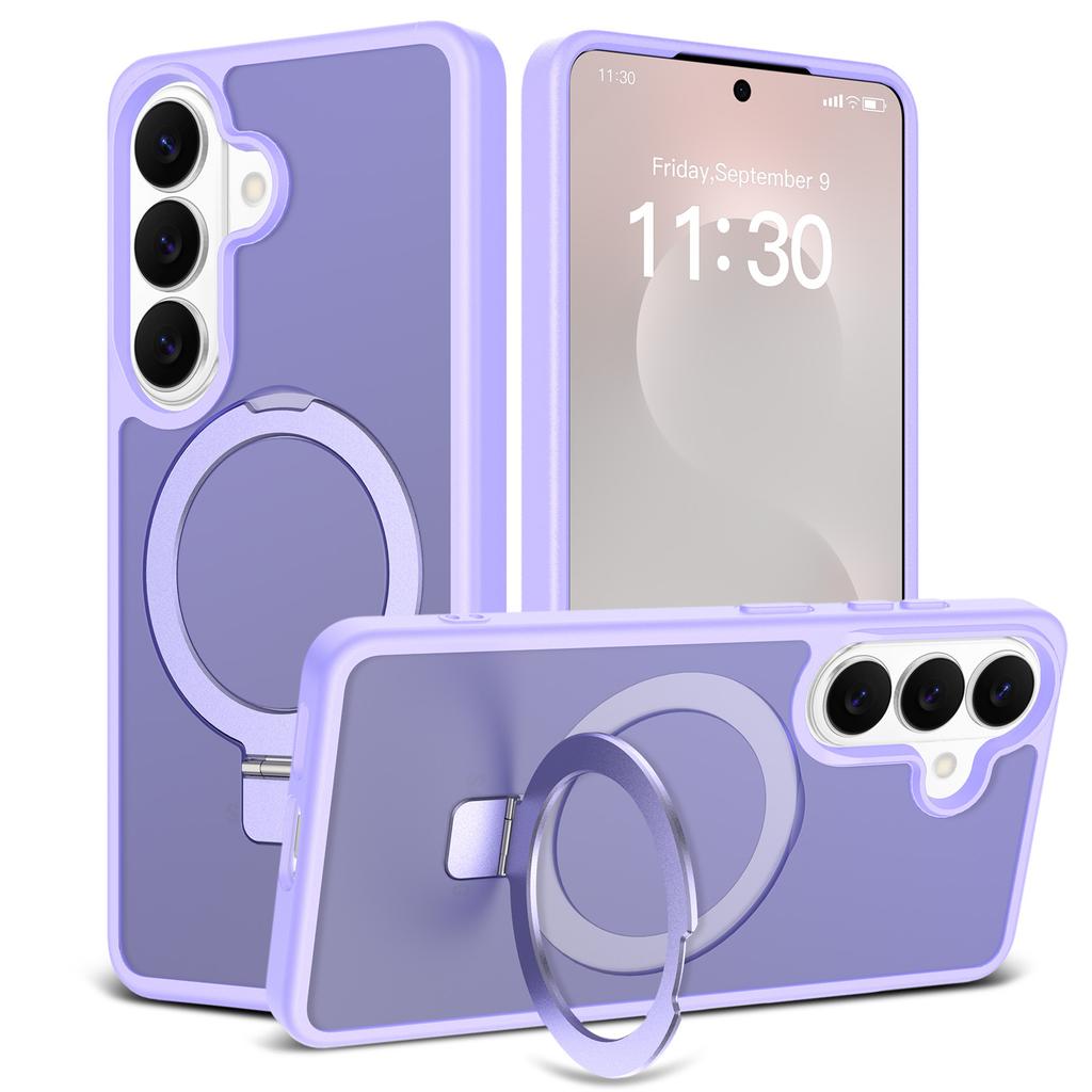 2026 Suitable for Samsung S26ultra Mobile Phone Case Magnetic Suction 25 + 2-in-1 Anti-drop S26plus Bracket Protective Case