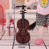 Miniature 1:12 Violin Model Toy for Dollhouse Scene