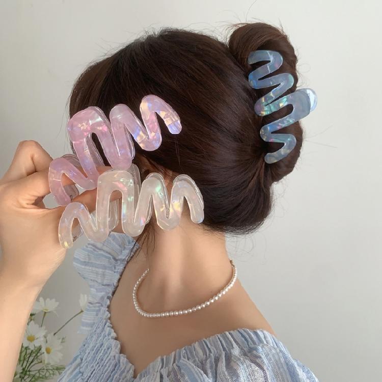 Modern Nacreous Hair Claw Clip Lightweight Design For Active Lifestyles Women Men