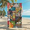 New, Double-sided Velvet Beach Towel Quick-drying Sports Towel Printed Bath Towel