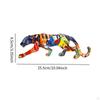Leopard Figurine for Home Shelf, Animal Craft Walking Sculpture