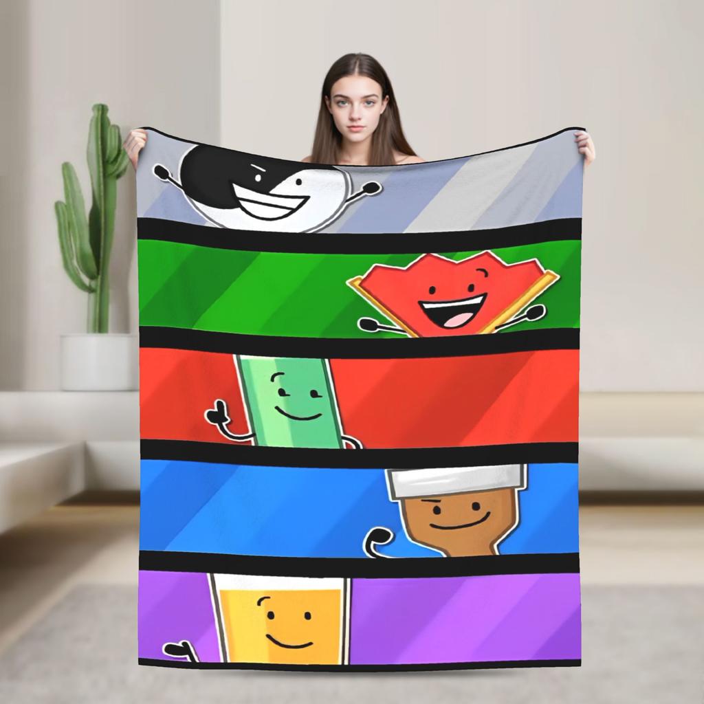Cartoon Blanket Fleece Bfdi Lightweight Thin Throw Blanket for Bedding Couch Bedspread