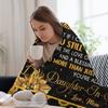 To My Daughter In Law Throw Blanket Fluffy Cozy Throw Blanket for Home Decor