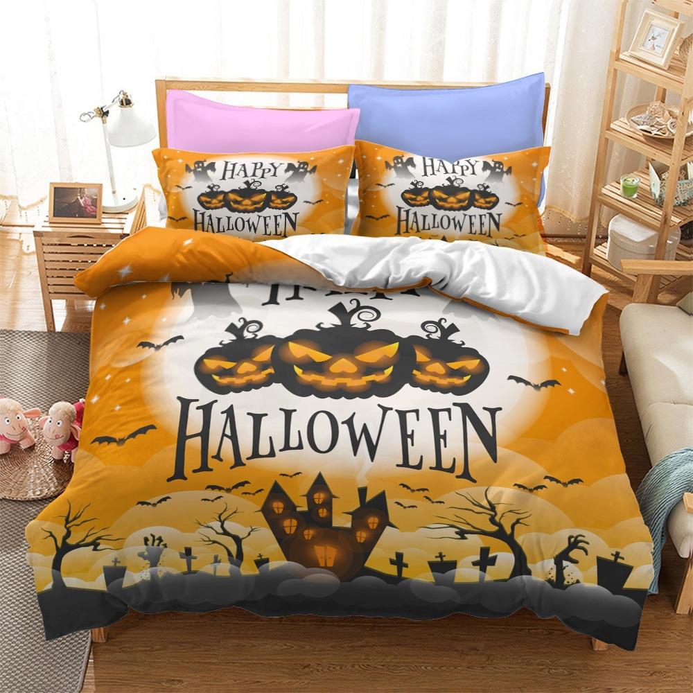 Halloween Series Bedding Three-Piece Home Textile Kit