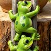 Lustige Frosch-Gartenstatue Niedliche 2 Frösche Kletterleiter Figur Harz Tier Skulptur Blumentopf Dekoration für Balkon Rasen Garten Regal Schreibtisch Dekor