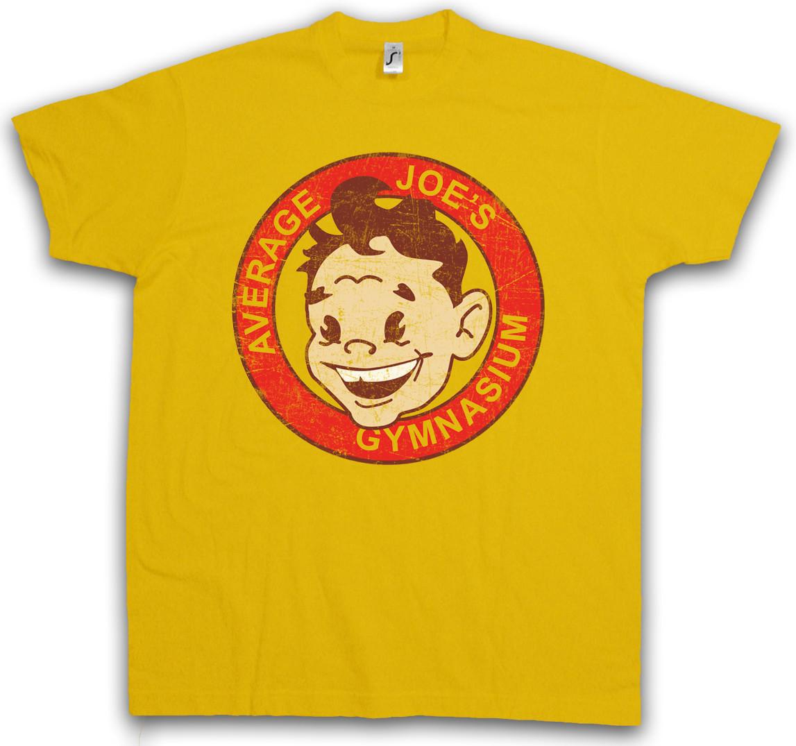 AVERAGE JOE GYMNASIUM I T-SHIRT Gym Fitness Dodgeball Symbol Logo Sign Team XXXXL