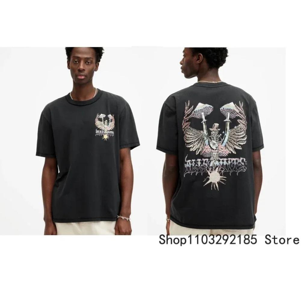 Summer Fashion New Short Sleeved T-shirt Street Simple Creative Chest Letter Printed Top for Men and Women Halloween T-shirt