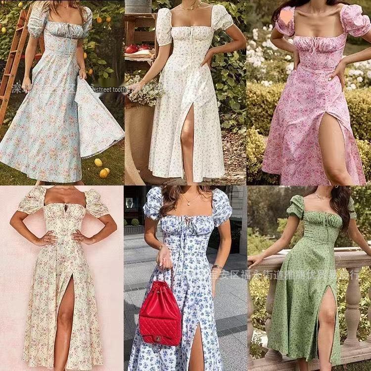 

Трансграничное женское платье с цветочным принтом - Новинка Mixed Sizes