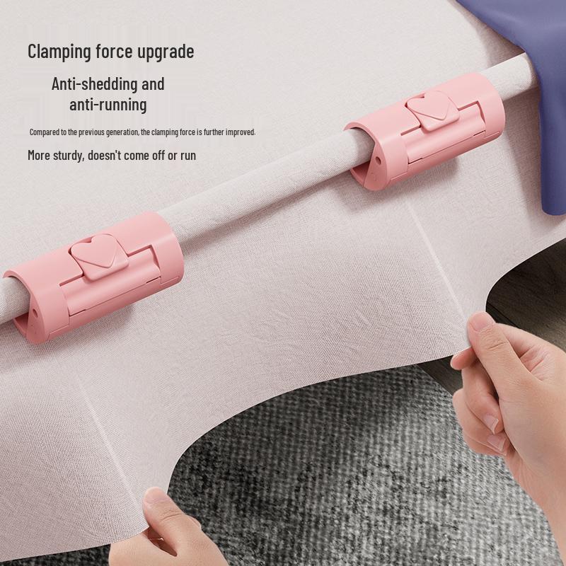 Needle-Free Bed Sheet Fastener: Anti-Slip Duvet & Quilt Corner Clip