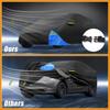 Motoforti Waterproof Car Cover Car Outdoor Full Car Cover for Tesla Model Y 210DBlack Blue with Door Zipper All Weather