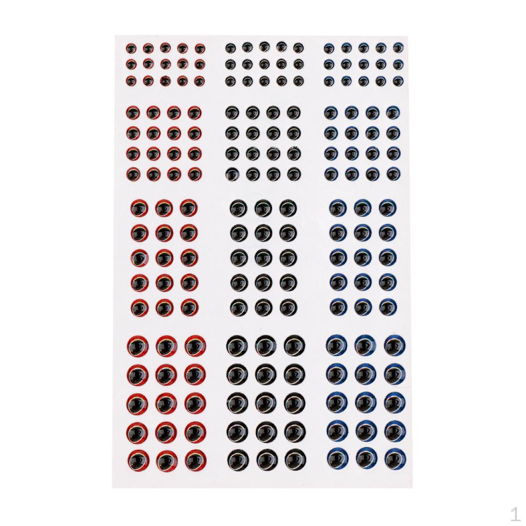 183 Stück 3/4/5/6mm DIY 3D Simulation Holografische Fischaugen Fliegen