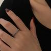 Pure Stunning S925 Silver Colorful Zirconia Retro Floral Ring With Adjustable Size For Women