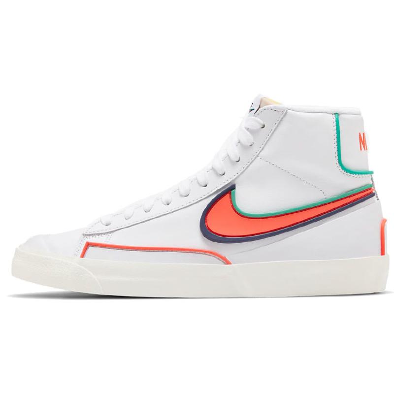 Nike Blazer Mid 77 Infinite White Blue Void Crimson Sneakers Skateboard Shoes DA7233-102