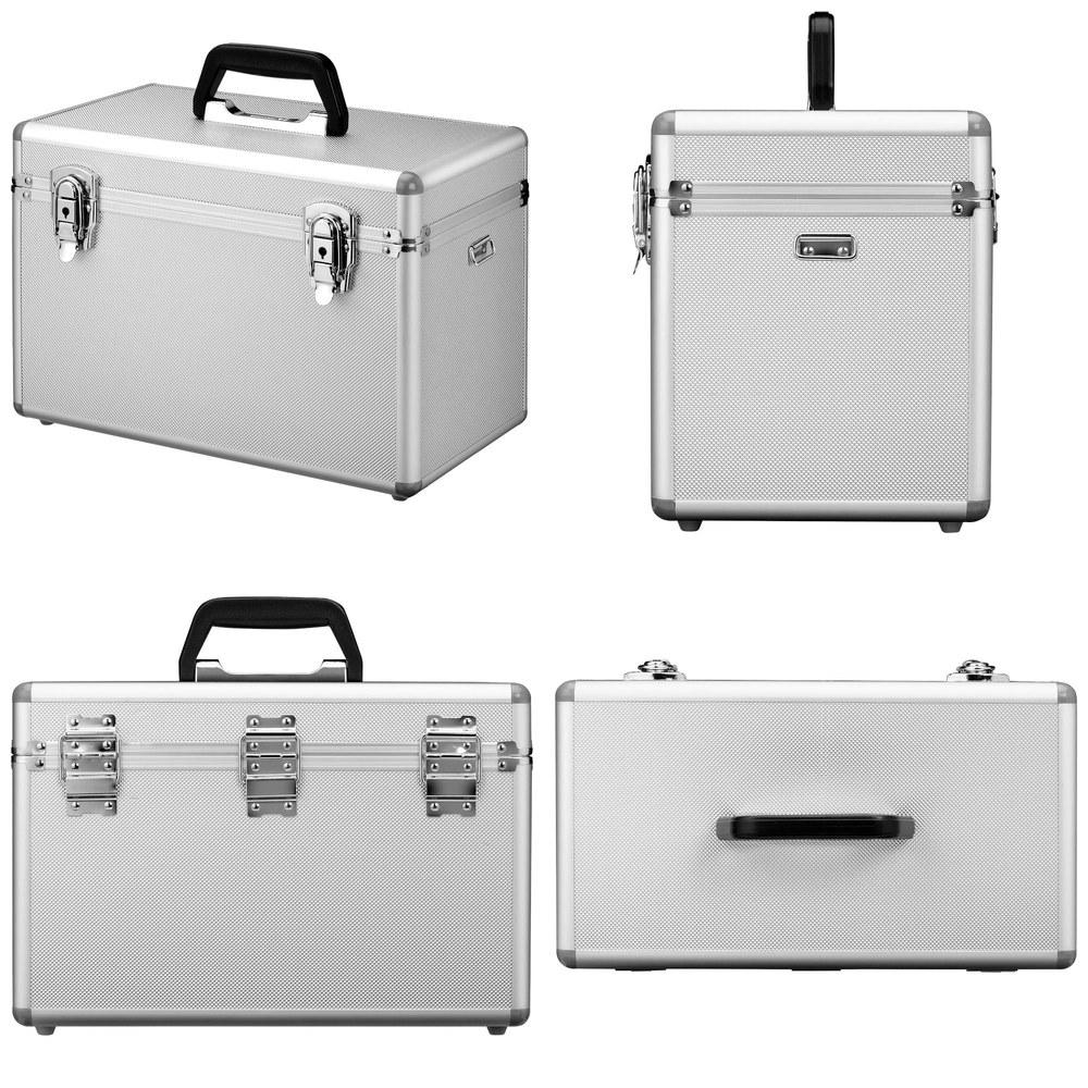 Hakuba Aluminum Hard Case AC-02 Large DSLR Camera Storage 15L Silver with Shoulder Belt