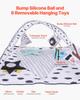 VEVOR Baby Play Gym Mat, Tummy Time Mat with 6 Sensory Toys