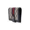 Gucci Ophidia Double G Logo Snap Closure Canvas And Leather Trim Passport Holder Men Accessories Beige Blue 732755-96IWN-4076