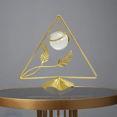 Clear Crystal Ball with Stand, Light Luxury Crystal Sphere for Gift, Gold Art Deco for Photography Ornaments, Bookcase, Wedding, Party