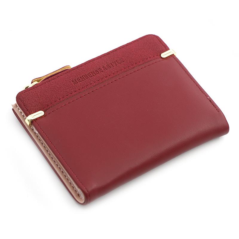 Korean Style Women's Zipper Wallet: Simple, Versatile, Short Coin Purse