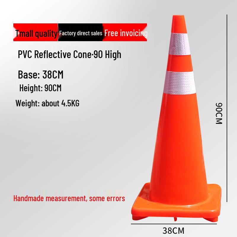 Reflective Traffic Cone Barrier - 70cm/90cm Construction Road Cylinder
