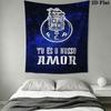 FC Porto Logo Wandbehang Bedruckte Stoffdecke Dekorative Wandteppiche für Schlafzimmer Wohnzimmer Heimdekoration