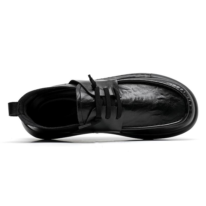 Fashion Leather Casual Shoes Men Loafers Luxury Design Slip On Male Dress Shoes Leisure Style Big Size Good Wear-resistant Sole