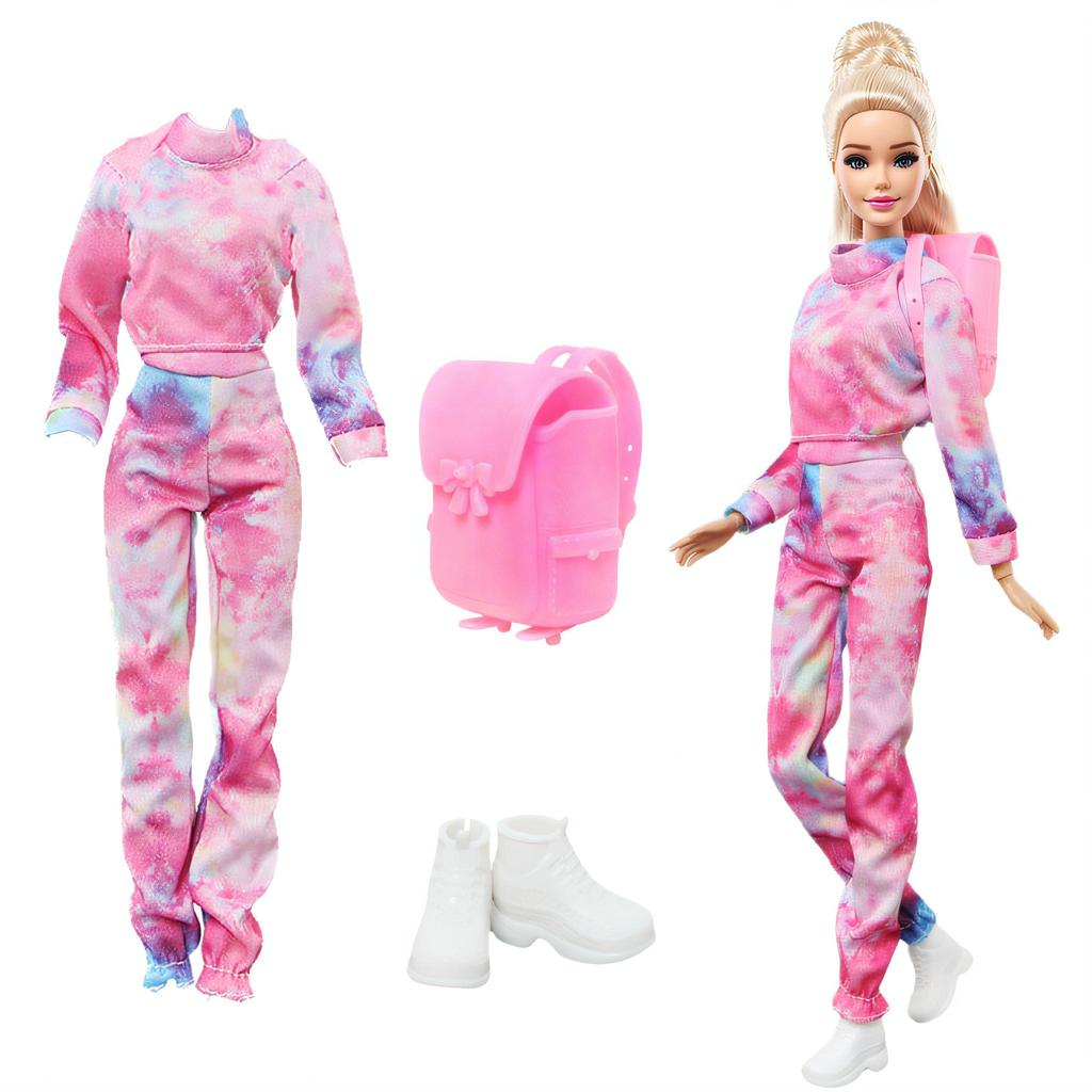 11.5'' Girl Doll Clothes Fashion Doll Dress Mini Skirt Sport Outfit Tops Pants Shoes Racket Cap High Heels Boots Toy Accessories Gift