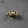 Large Solid Copper Lucky Money Toad Tea Ceremony Small Ornaments Tea Pet Antique Animal Figures Miniatures Desk Decoration Craft