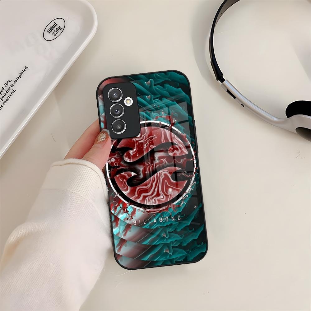 Casual Surfing Billabonges Phone Case Glass For Samsung S24 S26 S23 S20 S25 S21 S22 Ultra Fe Plus A05 A06 A16 A26 A36 A56 Coque
